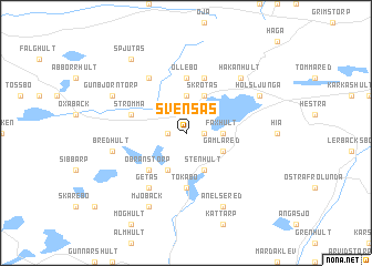 map of Svensås