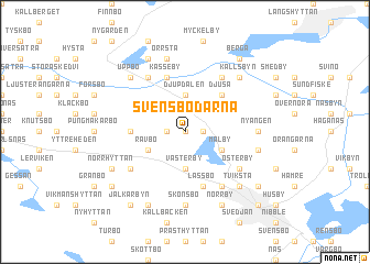 map of Svensbodarna