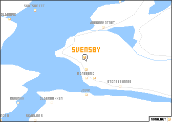 map of Svensby