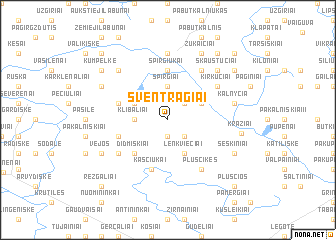 map of Sventragiai