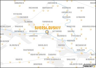 map of Sverdlovskiy