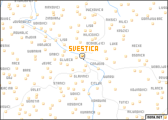 map of Sveštica