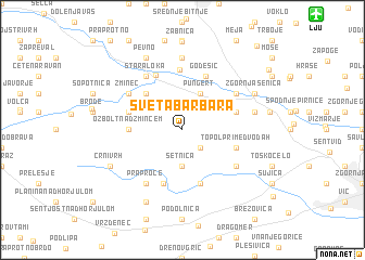 map of Sveta Barbara