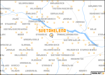 map of Sveta Helena