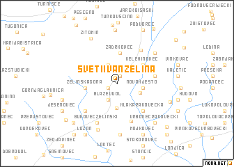 map of Sveti Ivan Zelina