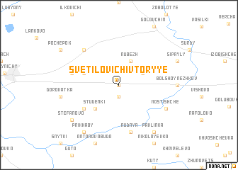 map of Svetilovichi Vtoryye