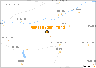 map of Svetlaya Polyana