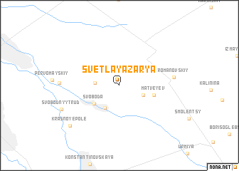 map of Svetlaya Zarya