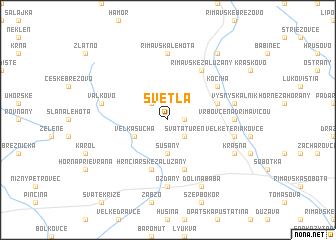 map of Svetlá