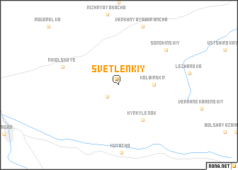 map of Svetlen\