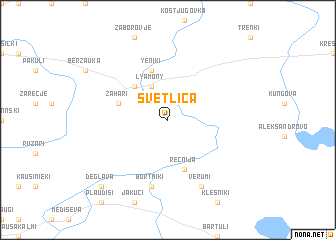 map of Svetlica