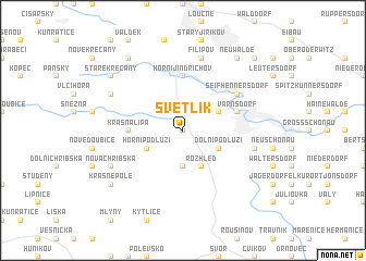 map of Světlík