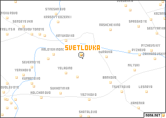 map of Svetlovka