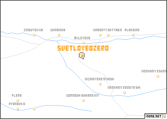 map of Svetloye Ozero