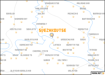 map of Svezhkovtse