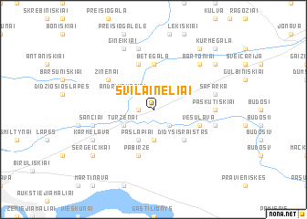 map of Svilainėliai