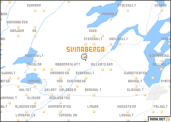 map of Svinaberga