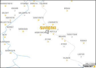 map of Svinenki