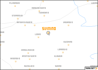 map of Svin\