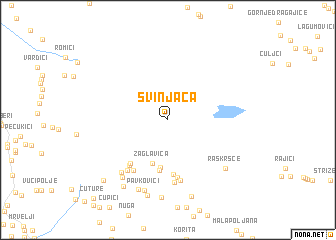 map of Svinjača