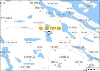 map of Svinnersbo