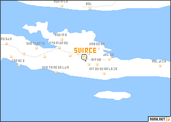 map of Svirče