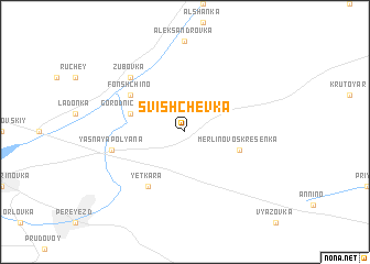 map of Svishchëvka