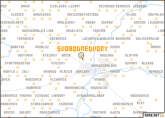 map of Svobodné Dvory