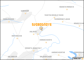 map of Svobodnoye