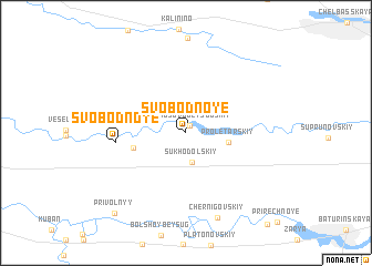 map of Svobodnoye