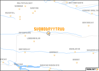 map of Svobodnyy Trud