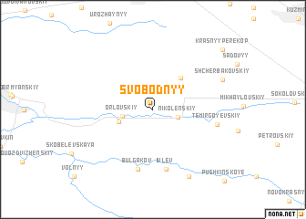 map of Svobodnyy