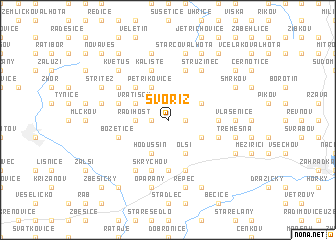 map of Svoříž