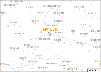 map of Svrljig