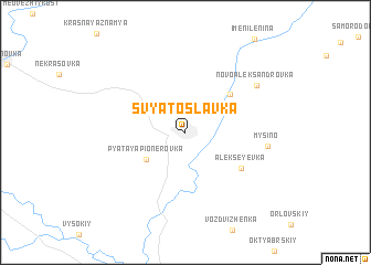 map of Svyatoslavka