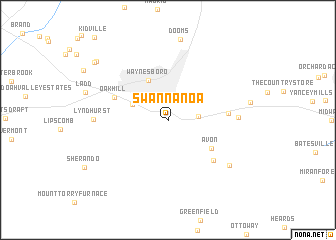 map of Swannanoa