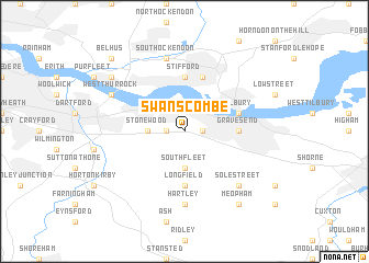 map of Swanscombe