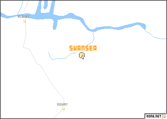 map of Swansea