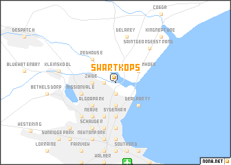 map of Swartkops