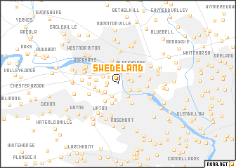 map of Swedeland