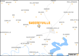 map of Sweeneyville