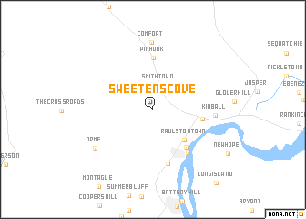 map of Sweetens Cove