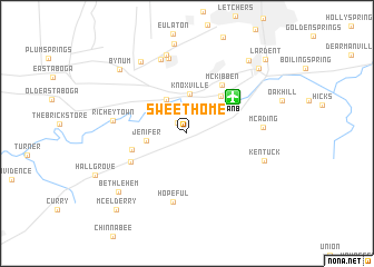 map of Sweet Home