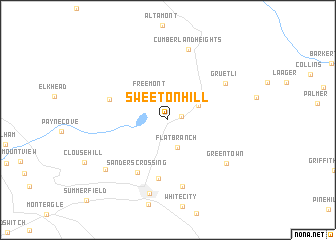 map of Sweeton Hill