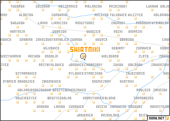 map of Świątniki