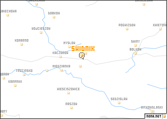 map of Šwidnik