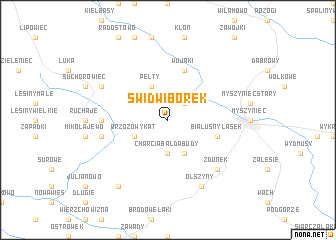 map of Świdwiborek