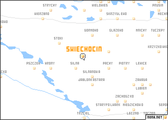 map of Świechocin