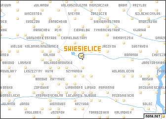 map of Świesielice