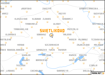 map of Świetlikowo
